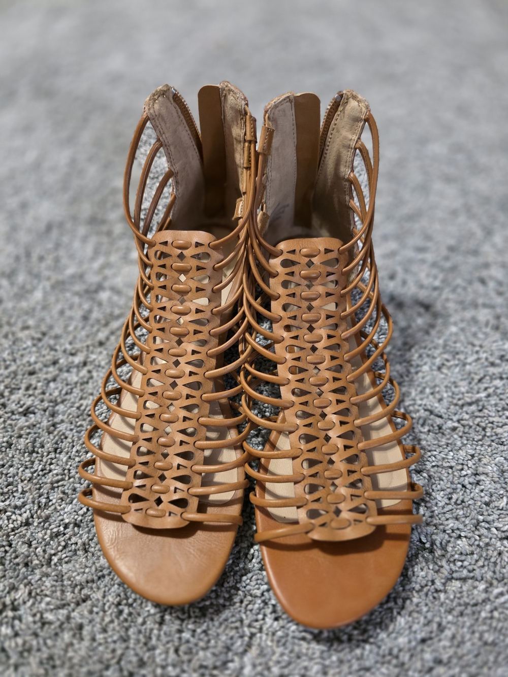 American Rag Cognac Strappy Gladiator Sandals